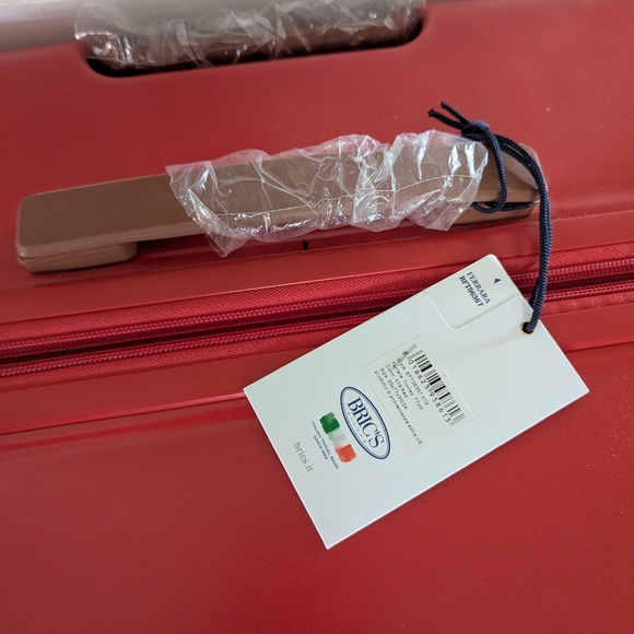 New With Tags Bric's Ferrara 3 Piece Spinner Suitcase Set - Beautiful Bright Red - Picture 3 of 14